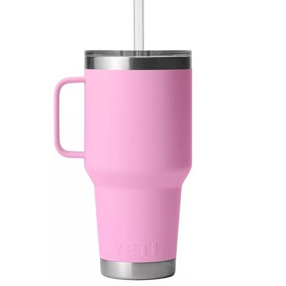 ๐๐๏ธ NWT YETI 35oz Rambler Mug with Straw Lid Power Pink - Picture 4 of 9